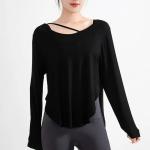New Sportswear Women′s Long-Sleeved Loose T-Shirt Fitness Clothes