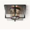 Buy cheap Inner Cylindrical Shade Brass Ceiling Light Flush Mount 40w from wholesalers