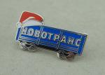 Silver Hard Enamel Lapel Pin Brass Die Stamped Promotional Brooch Pin