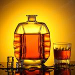 500ml 750ml 1000ml Luxury Square Glass Packaging Whiskey Liquor Bottle for Gin