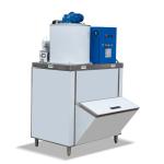 Stainless Steel Geneglace Flake Ice Machine 1 Ton Frosty Snow Cone Machine Air