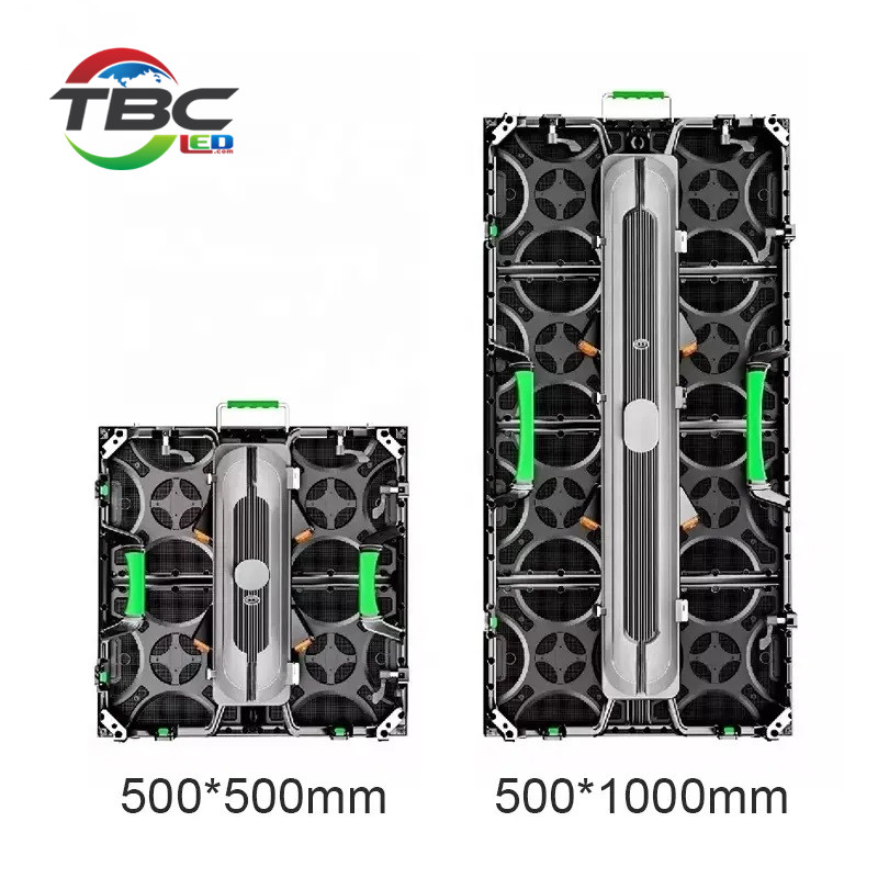 HD Full Color 500x500mm Stage Rental Led Display 3840Hz Removable Power Box