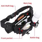 Leisure Style Men'S Outdoor Waterproof Waist Bag Length 27cm Lightweight