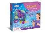 DIY Sticky Jewelry Box Arts And Crafts Set W / Glitter Gems Beads Age Five