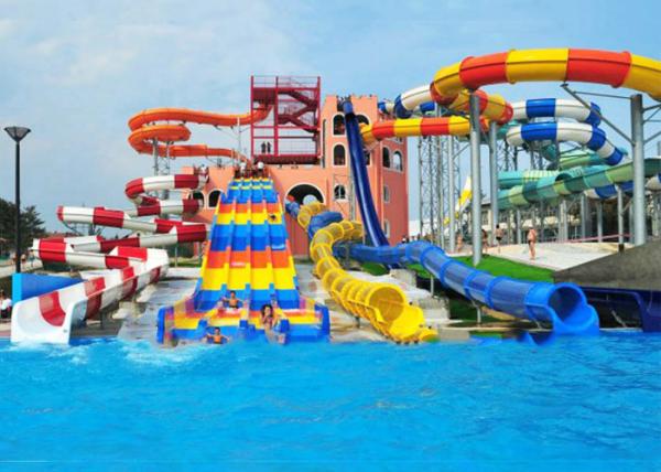 Buy cheap Customized Spiral Swimming Pool Water Slides Outdoor 12 Meter Platform from wholesalers