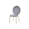 Buy cheap ISO18001 Light Luxury Steel And Leather Dining Chairs from wholesalers