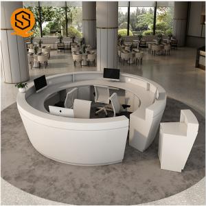 Wholesale ISO9001 Approved Airport Reception Desk Round Reception Table from china suppliers