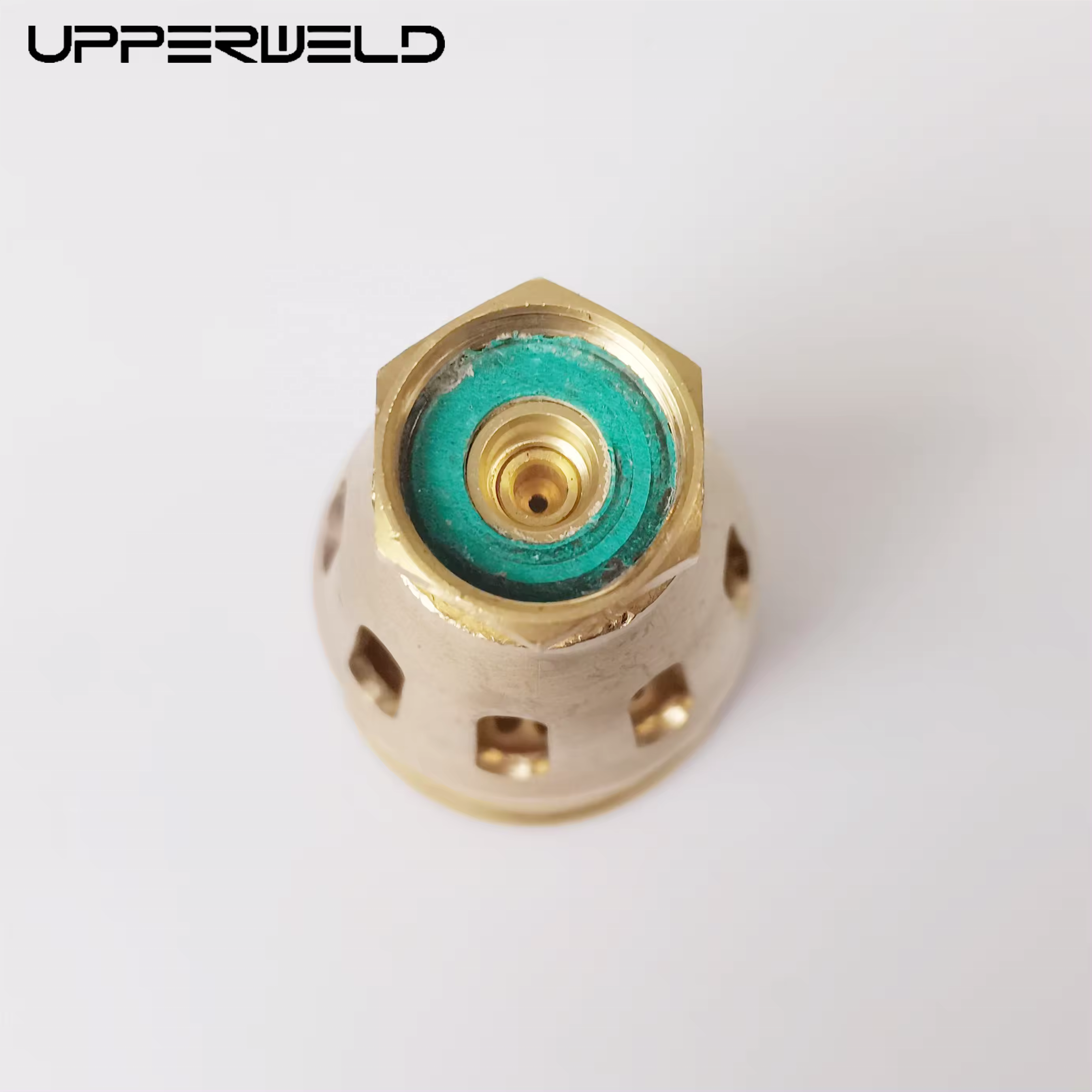 Upper Brass Weed Burner Gas Nozzle for Gold Heating Torch Propane Flame Weeding Burner