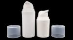 White Empty Airless Pump Bottles , Cosmetic Packaging Container 15ml 30ml 50ml