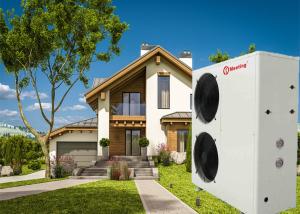 Wholesale Meeting Side Blowing Air Source Heat Pump 13kw High Temperature from china suppliers