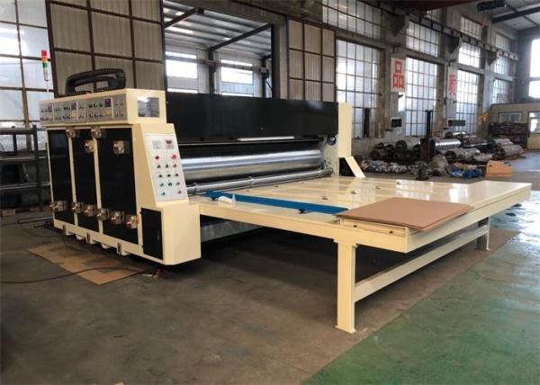 Buy cheap 60pcs/min semi automatic carton box printing slotting machine 2 color chain feeder from wholesalers