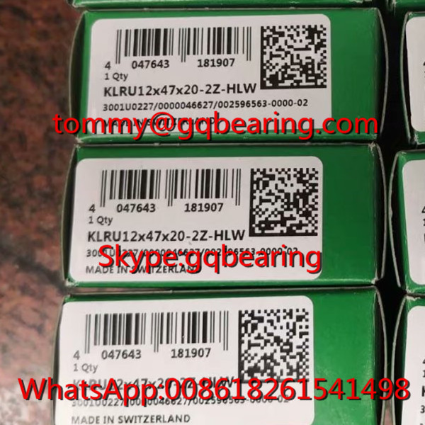 KLRU15X47X20-2Z-HLW Track Needle Roller Bearing 20mm Thickness Cam Follower Bearing