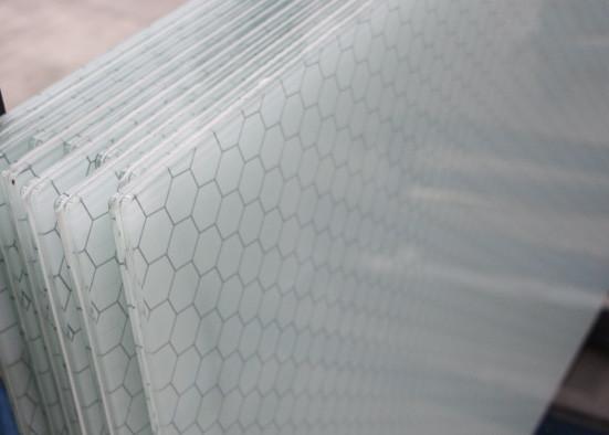 Buy cheap Strong Silk Screen Printing On Glass , White / Clear Patterned Tempered Glass from wholesalers