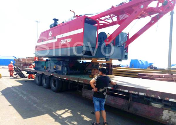 Buy cheap Hydraulic Crawler Crane CQUY100I 100Ton Lattice Boom Crane with Cummins QSL.9209/2000KW/rpm for sale from wholesalers