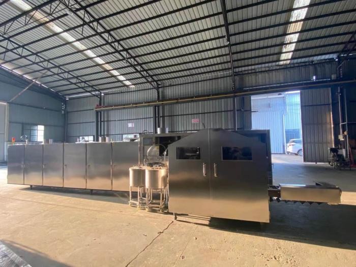 Gas Power Tunnel 5kg/H Sugar Ice Cream Cone Making Machine