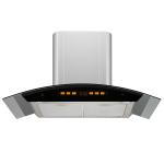 Buy cheap Stainless Steel Glass Arc Chimney Hood Kitchen Range Hood with Low Noise Function 220V from wholesalers