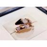 Buy cheap Handmade 18K Gold Diamond Jewelry Snake Ring With Black Onyx from wholesalers