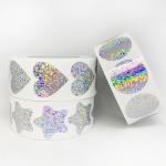 2.5cm Transparent PET Personalized Heart Shaped Gold Glitter Wall Stickers