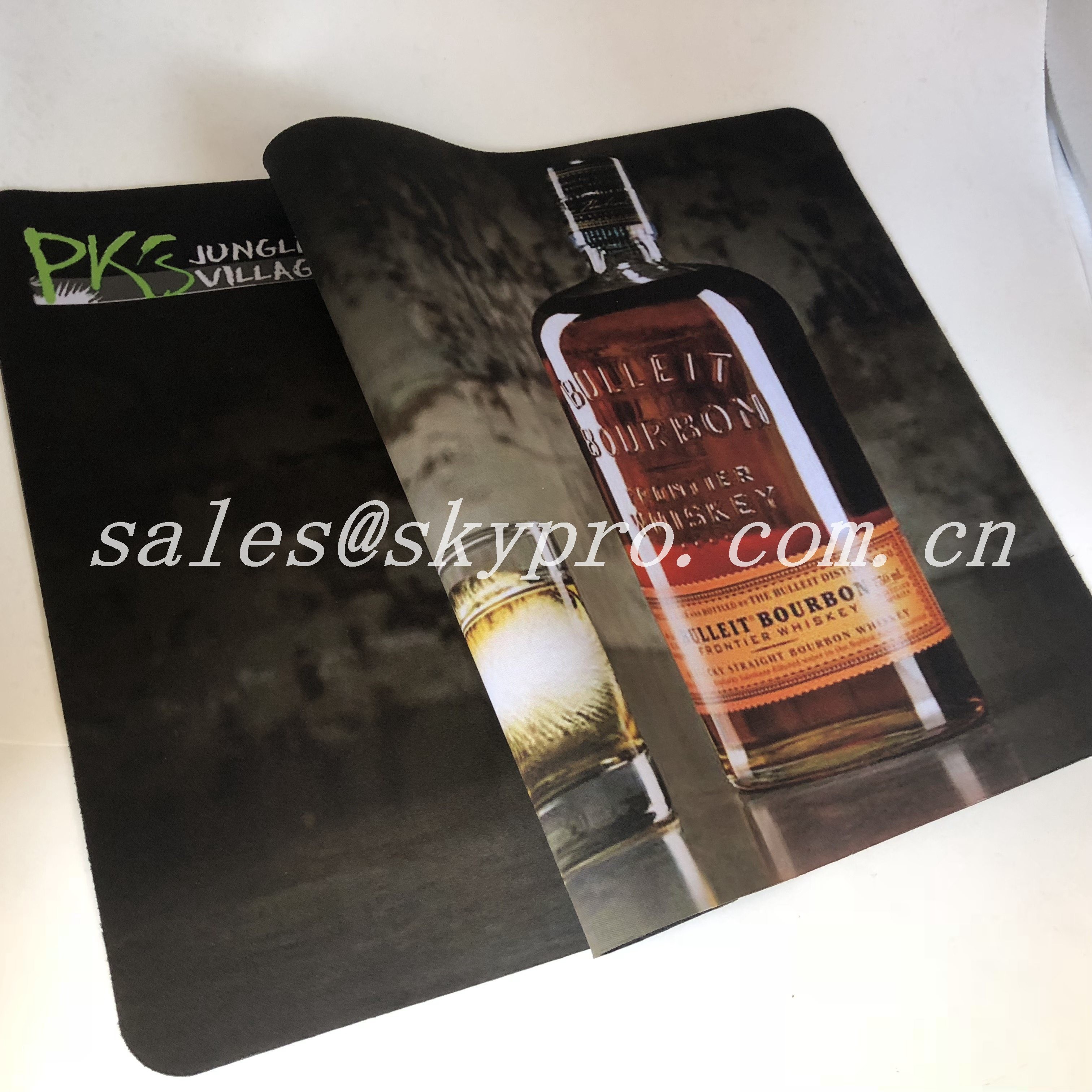 Custom Soft Neoprene Material Rubber Beer Mats Heat Transfer Printing