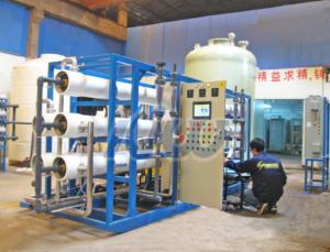 China 50m3 Per Hour ISO14001 Reverse Osmosis Water Supply System on sale