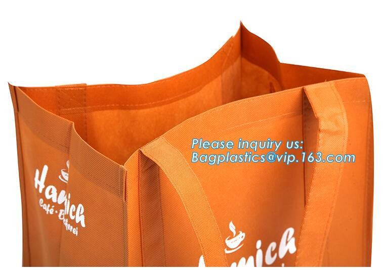 Promotional pp laminated custom printed recycled eco tnt grocery non woven bag, Handled Style shopping available Materia
