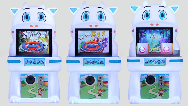 Dreamland new kids cute cow parkour video game machine for children fun land