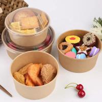 Buy cheap Beverage Food Catering 28ozWholesale Kraft Paper Bowl Light Food Salad Bowl Thickened Disposable Paper Bowl Round product