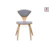 Buy cheap Triangle Wood Wood Restaurant Chairs , Back Upholstered Armless Dining Chair from wholesalers