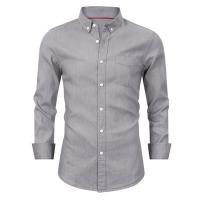 Buy cheap Flannel Custom Business Shirts Uniform Regular Fit Cotton Lining Fashionable product