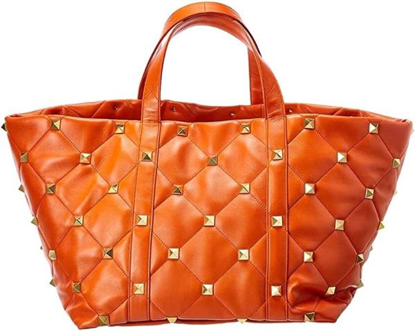 Buy cheap Valentino Maxi Roman Stud Leather Shoulder Luxury Brand Handbags Leather Lining from wholesalers