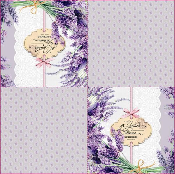 Buy cheap 20Pack 20gsm Lavender Printed Decorative Paper Napkins For Shower Party from wholesalers