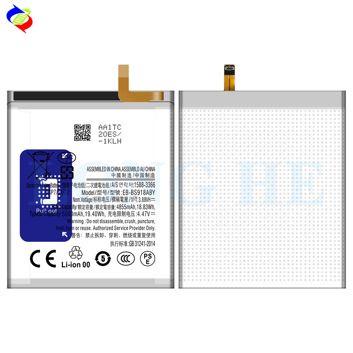 Original Replacement EB-BS918ABY Battery for Samsung Galaxy S23 Ultra 5G 3.88V 5000mAh