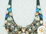handmade fashion beading women beaded lace collar applique, Fitted top with