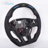Buy cheap 2022 Custom LED Land Rover Defender Steering Wheel Carbon Fiber Black Leather from wholesalers