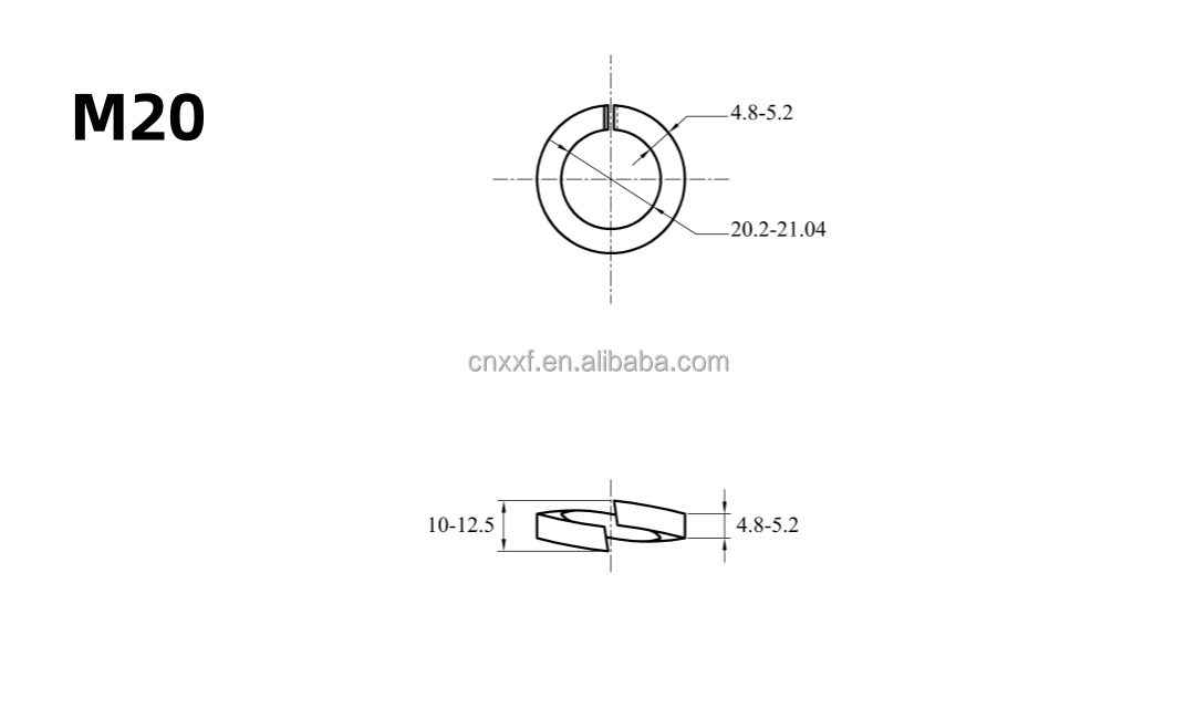 GB93 Standard NXF 2507 Flat Washer Duplex Stainless Steel Spring Washer for General Industry Performance Optimization