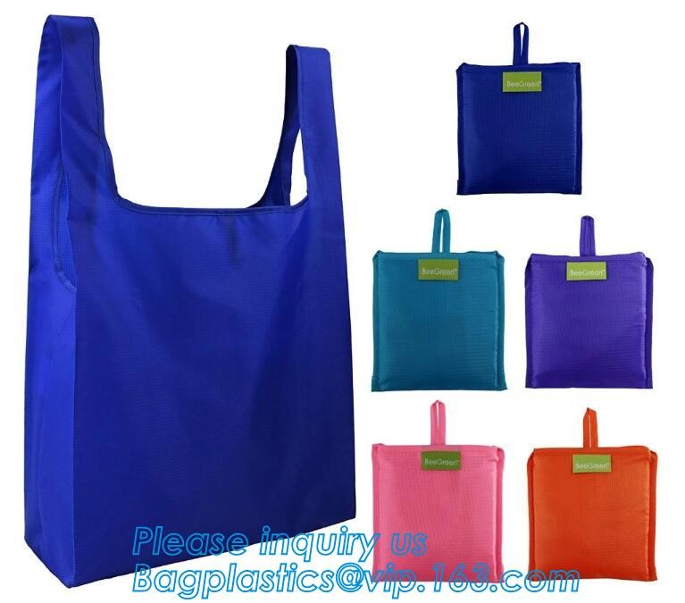 Nylon folding pocket foldable polyester shopping bag,Fashionable 420D Custom Logo Polyester Drawstring Bag bagease pack