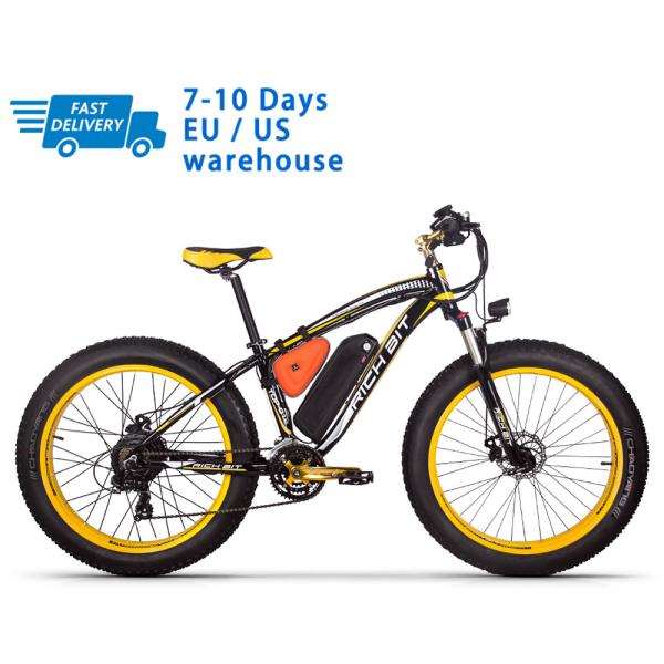 Quality US EU STOCK Long Range Fat Tire Electric Bike 1000w 17Ah All Terrain Motorcycle Hardtail Rich Bit Rt-012 for sale