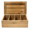 Buy cheap Home Decoration Bamboo Storage Box Wooden Jewellery Box With 4 Compartments from wholesalers