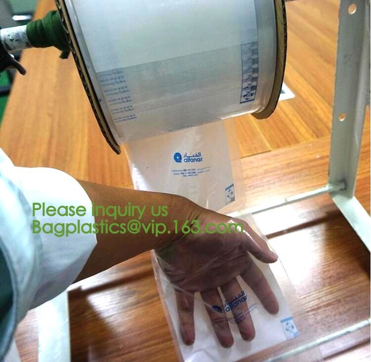 custom design degradable clear self adhesive seal plastic auto bag,Bag sealing pre-opened poly bags on a roll,transparen