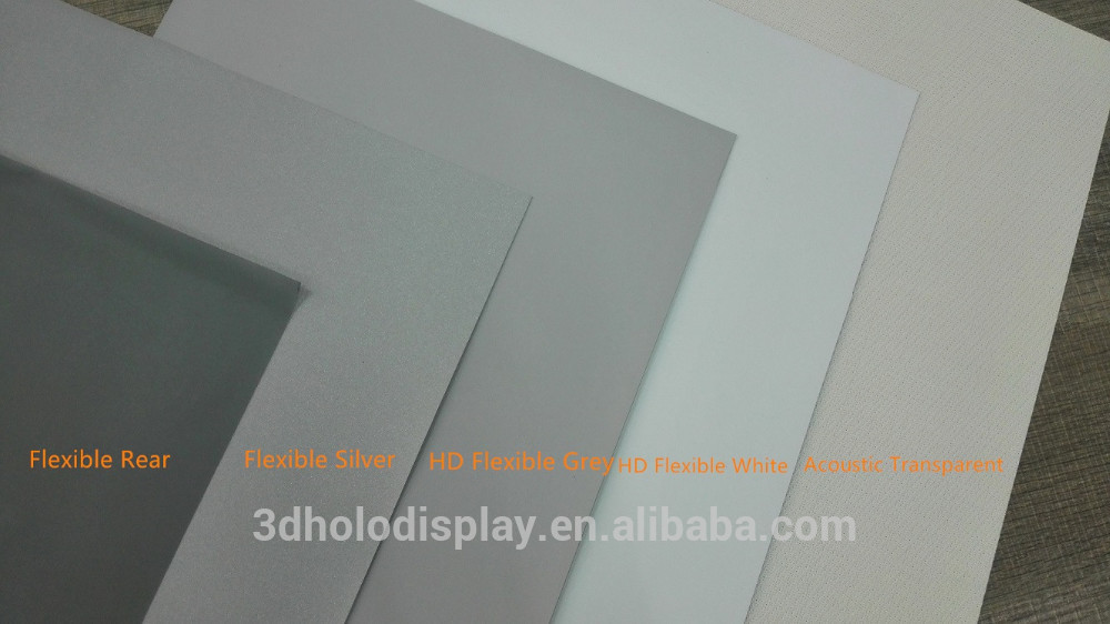 Fabric / Flexible Projection Screens Rear Grey Custom Size 50m Length
