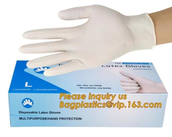 Powder-free non-sterile 100% natural rubber latex examination gloves /gloves
