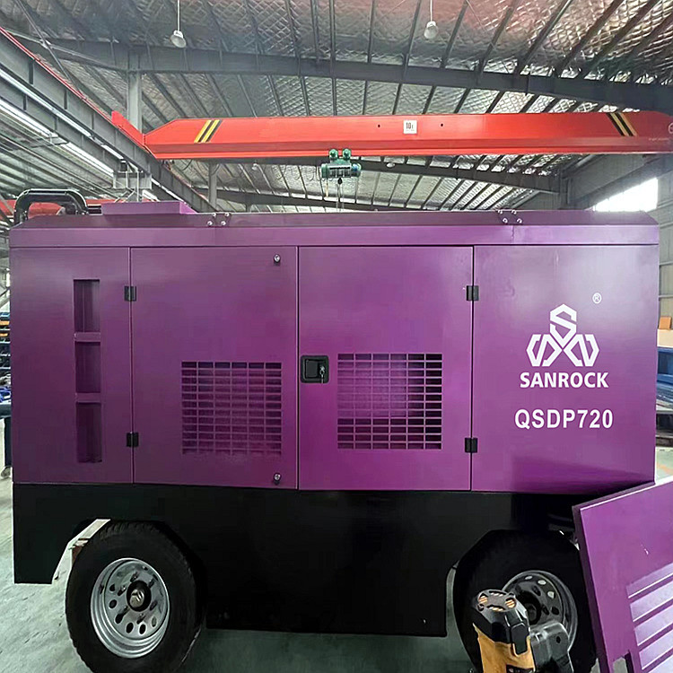 Portable Screw Air Compressor Machine Power 194kw Mining Screw Air Compressor Diesel Air Compressor