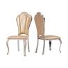 Buy cheap Durable 0.12m3 Leather Restaurant Chair 52x51x110cm Stainless Steel Dining Chairs from wholesalers