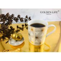 Buy cheap New Bone China AB Grade Gold Theme 380CC Ceramic Coffee Mugs product