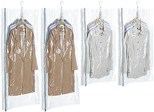 Buy cheap TAILI Hanging Vacuum Storage Bags Space Saver Bags, Set Of 4 (2 Long, 2 Short), Clear Vacuum Sealer Bags For Clothing from wholesalers