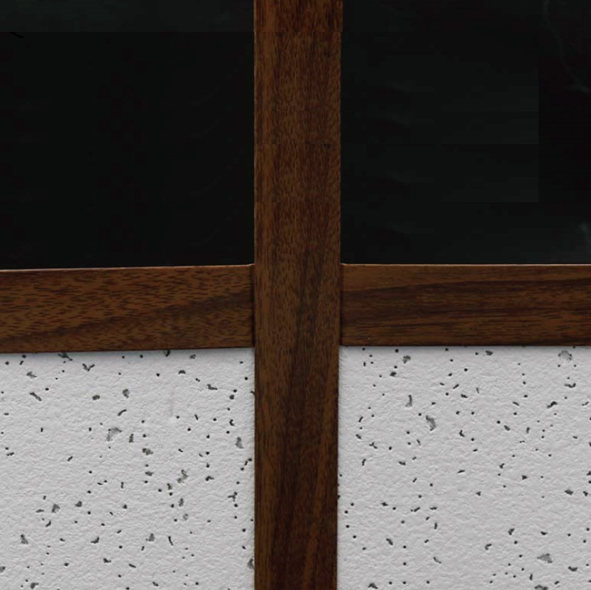 Decorative Laminated PVC Wall Panels Covering Sound Absorbing Ceiling Tile
