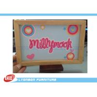 Buy cheap Eco MDF Wood Engraving Logo SGS ISO For Grocery Store Promotion product