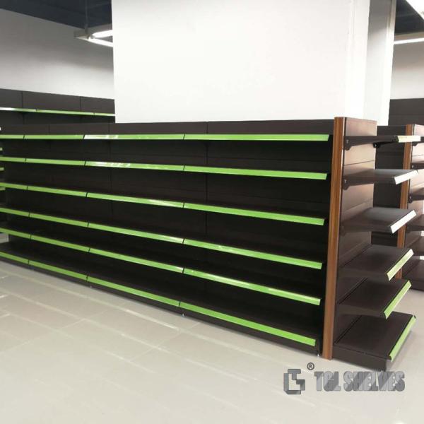 Buy cheap Powder Coating Gondola Grocery Store Shelving Morden Style Combinated Freely from wholesalers