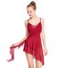 Buy cheap Camisole V - Neck High-Low Lyrical Dress Latino Dance Wear 87% Polyester 13% Spandex from wholesalers