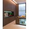 Buy cheap Luxury Simple House Furniture , Black Veneer Waterproof Kitchen Cabinet from wholesalers
